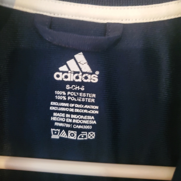 Adidas Boys Blue Track Jacket S - Picture 4 of 7